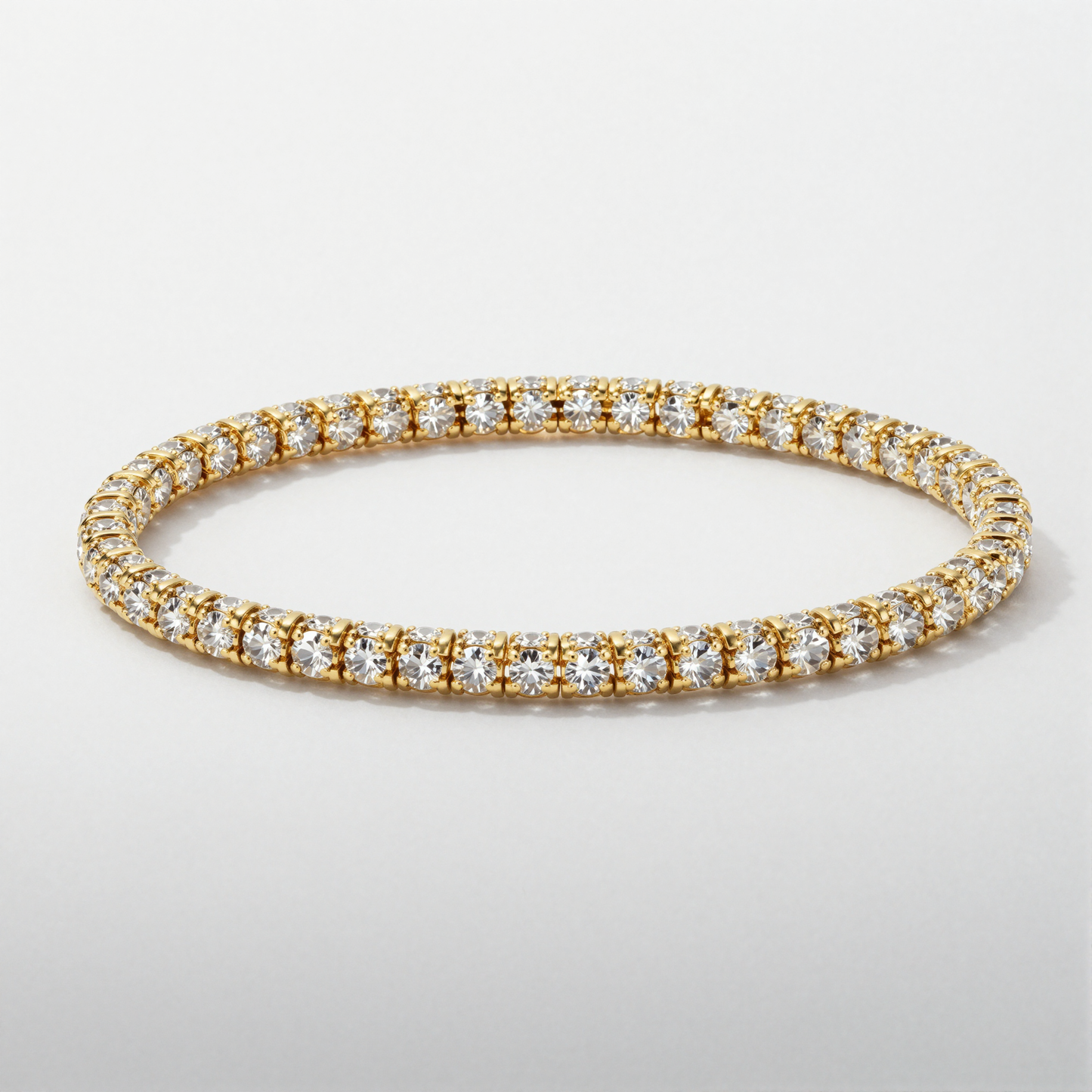 Gold-Plated Tennis Bracelet