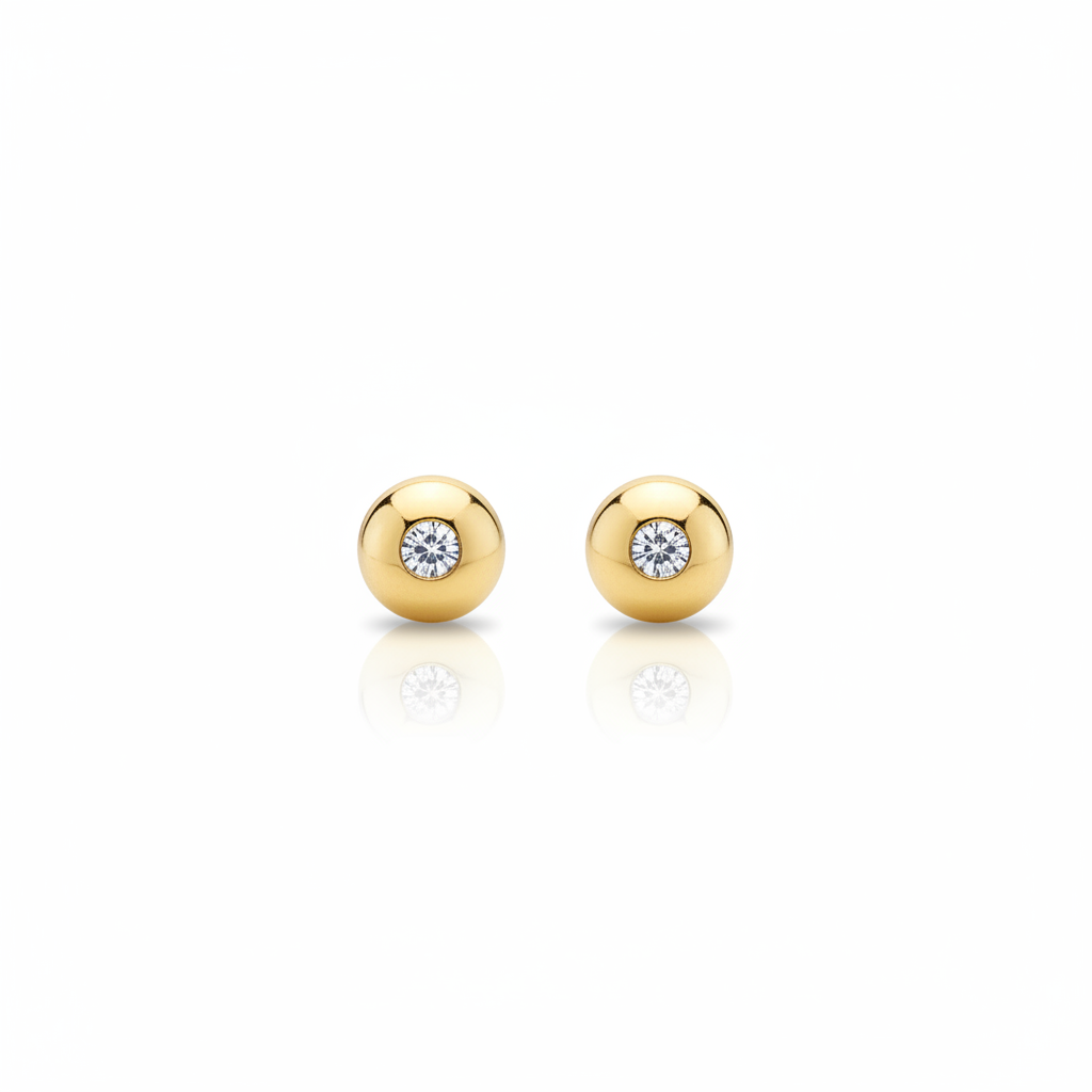 Gold Stud Earrings