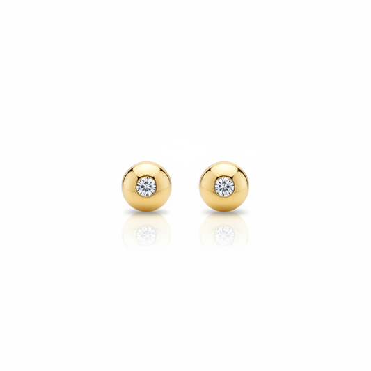 Gold Stud Earrings
