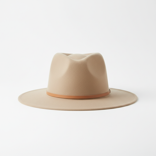 Wide-Brim Felt Hat