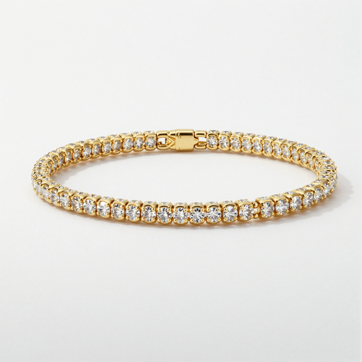 Gold-Plated Tennis Bracelet