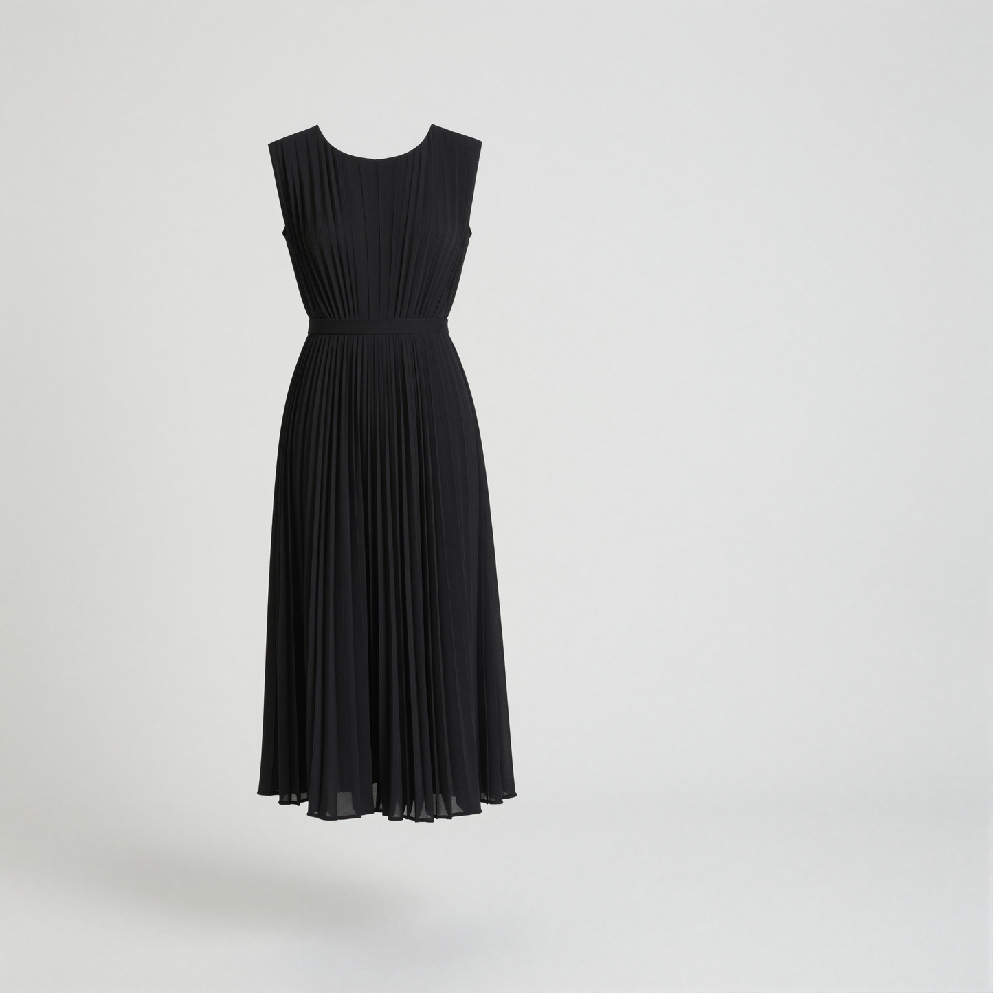Pleated Midi Dress