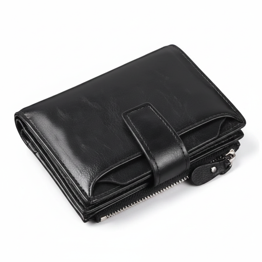 Compact Leather Bifold Wallet