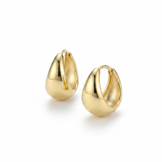 Chunky Gold Hoop Earrings